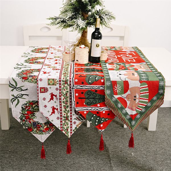 Nappe de joyeux noël, décorations pour la maison, ornements de Table, cadeaux de noël, bonne année