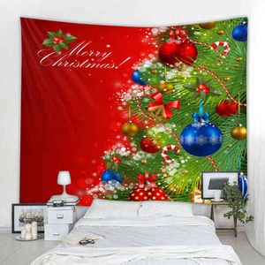 Tapisserie de Noël Beau fond d'arbre Impression numérique Tenture murale Décoration de la maison Grande couverture Différentes tailles J220804