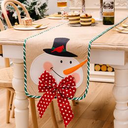 Festival del corredor de mesa del tema navideño y delineador de mesa duradero para el restaurante Canteen Camping
