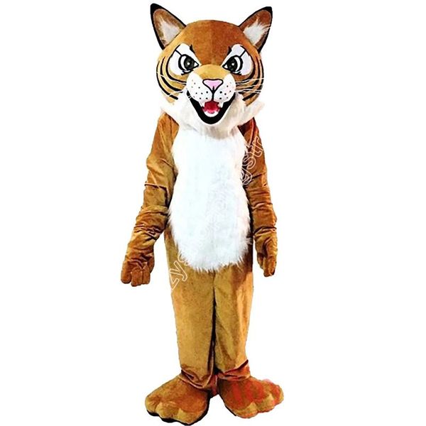 Costume de mascotte de tigre sauvage de Noël, tenue de personnage de dessin animé, robe de carnaval d'halloween, taille adulte, tenue de fête d'anniversaire en plein air