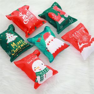 Cubierta de pañuelos navideña, cubierta decorativa de caja de pañuelos para coche, oficina, hogar, caja decorativa de pañuelos de 24x19cm