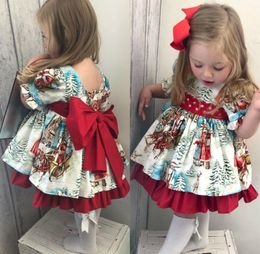 Christmas Toddler Kid Baby Girl Tutu Robe Princess Red Bow Party Birthday Robe Lace Robe Clothes Noël Costumes3230975