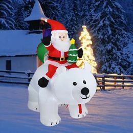 Jouet de noël 17 mètres, ours gonflable de décoration avec lumière LED intégrée, modèle de fête en plein air, jardin d'année 231122