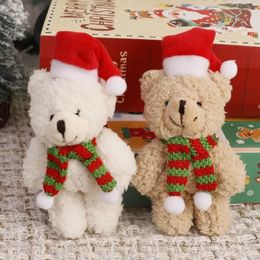 Kerstspeelgoed 2/1 Kawaii pluche beer pop kerstboomhanger Zacht mini beer speelgoed Schattige pluche beer Kerstcadeau voor kinderen Kerst woondecoratie 231128