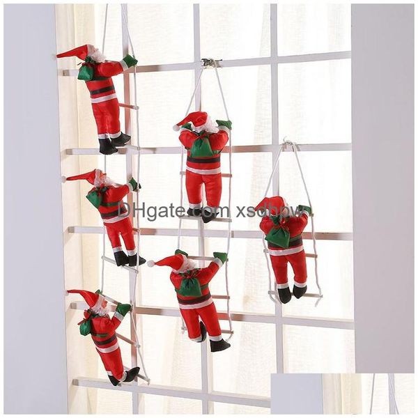 Jouet de Noël Décorations créatives Fenêtre Échelle pour personnes âgées Gros Drop Livraison Jouets Cadeaux Nouveauté Gag Otft1