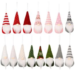 Décorations de jouets de noël, petits pendentifs tricotés, poupée d'arbre de noël, nombreux styles, poupée gobeline naine, ornement 6142168