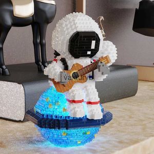 Fournitures de jouets de Noël 1423 pièces modèle d'astronaute de guitare lumineux assemblé blocs éducatifs jouets adaptés à la décoration de la maisonvaiduryb