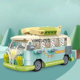 Kerst Speelgoed Levert 323PCS Zomer RV Speelgoed Building Kit DIY Gemonteerd Bouwstenen Vakantie Verjaardagscadeautjes Voor Kidsvaiduryb