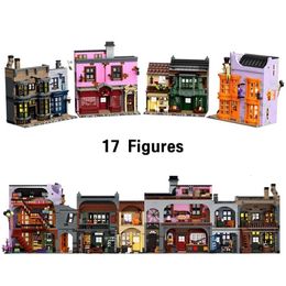 Fournitures de jouets de noël, 5544 pièces, blocs de construction Diagon Alley, briques, jouets d'anniversaire pour filles, compatibles avec 75978 231129