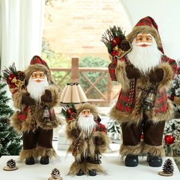 Christmas Toy Supplies 60/45 / 30 cm Creative Big Santa Claus Joyeux Noël Décorations pour l'année pour enfants Gift Toy NAVIDAD Natal Année 231208