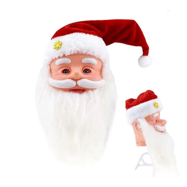 Suministros de juguetes de Navidad Bailando Papá Noel con música Navidad Musical Sacudiendo Papá Noel Juguete Eléctrico Santa Muñecas Decorativas con pilas 231208