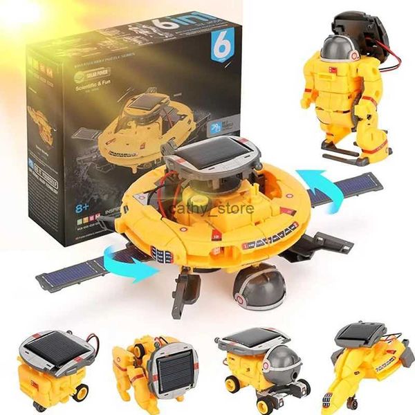 Fournitures de jouets de Noël DIY 6 en 1 Robot Solaire Voiture Vaisseau Spatial Jouets Technologie Kits scientifiques Énergie Solaire Gadgets Technologiques Jouet Scientifique BoysL231223