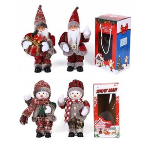 Fournitures de jouets de Noël Électrique Noël Père Noël Bonhomme de neige Ornement décoratif Noël Jouets pour enfants Cadeau Musique de Noël Balançoire électrique Bonhomme de neige 231121