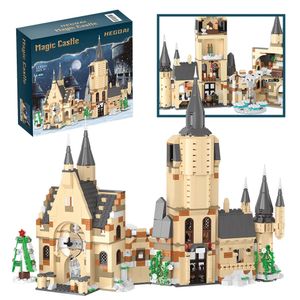Fournitures de jouets de Noël, idées de films, série Harried Casle, ensemble de briques compatibles avec les blocs de construction, jouets pour enfants, cadeaux de Noël et d'anniversaire 231129