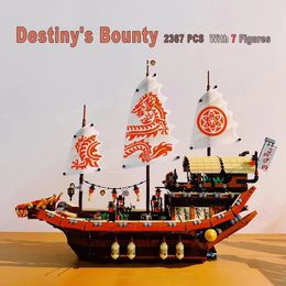 Kerstspeelgoedbenodigdheden Op voorraad 06057 Destiny Boat 2367 stuks Flying Bounty Ship Bouwstenen Bakstenen Kerstcadeaus voor kinderen Compatibel 70618 Op voorraad 060 231129