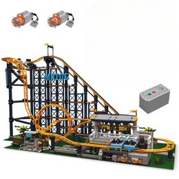 Kerst Speelgoedbenodigdheden MK 11012 Achtbaan Met Motor Pretpark Bouwsteen Bakstenen Speelgoed Voor Verjaardag Kerstmis Kinderen Geschenk 10303 231130