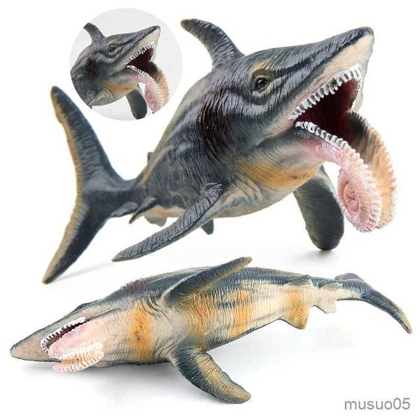 Suministros de juguetes de Navidad Savage Ocean Sea Life Tiburón Figura de acción de la ballena Aquario Big Pesch Animal Model Toys for Kids Regalo R231012