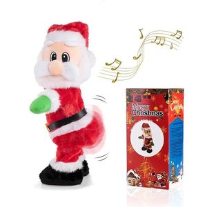 Jouet de Noël Twerking Santa Claus Dancing Doll Électrique Musical Peluche Twist Ass et Shake Ass Chantant Jouets de Noël Nouveauté Gag Cadeau 231208