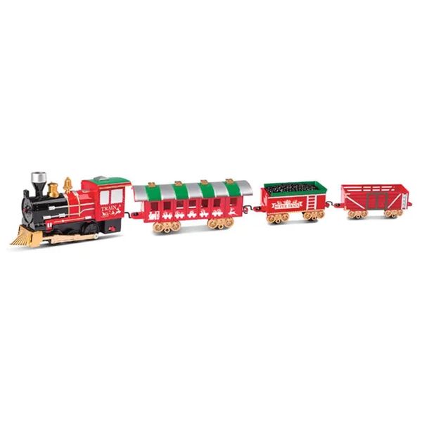 Train de train de Noël Trail Toys Couture électrique Traire Track avec effet de lumière et de musique