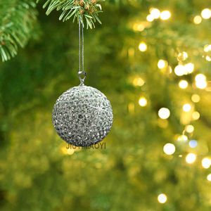 Décorations de décoration d'arbre de noël boule babiole fête de noël ornement suspendu pour la maison voiture rétroviseur pendan voiture