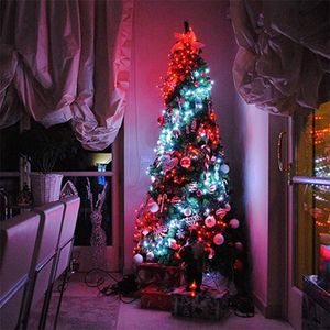 Christmas Tree Decoration Lights Customized Smart Bluetooth LED Personalized String Lights App Remote Control Lights Dropship 201128