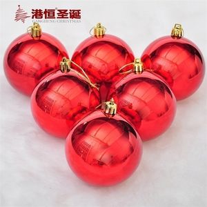 Décoration d'arbre de Noël Red Light Placage Ball 420cm Décor pour la maison Y201020