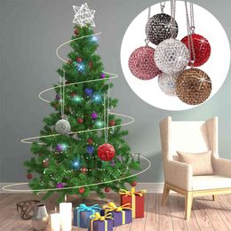 Kerstboom opknoping bauble bal voor xmas nieuwjaar party home drop ornament decoraties kristal 2021