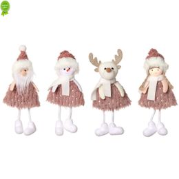 Kerstboom hangende hangsel eland Santa Snowman hanger roze pop Christma vrolijk kerstfeest Decor Gift Xmas Noel Navidad Gunst