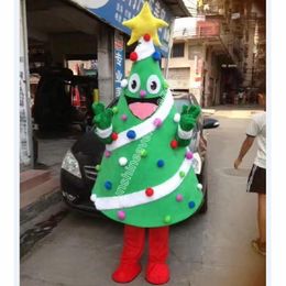 Christmas Tree mascot Costume Top Cartoon Anime Thème personnage Carnival Unisexe Adults Taille de Noël Fête d'anniversaire