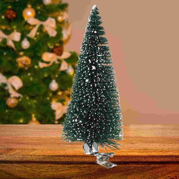 Árbol de Navidad Mini Adornos de Navidad Decoraciones de escritorio Regalo Árboles artificiales Mesa Pino Fiesta L230621