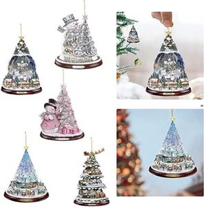 Ornements d'arbre de Noël suspendus décorations de Noël créatives