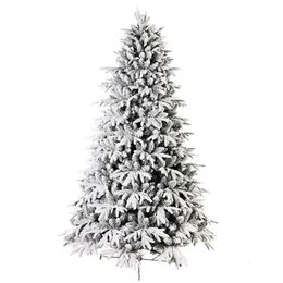 Arbre de noël PE mixte PVC flocage arbre de noël 210CM flocon de neige paysage décoration arbre chute arbre de neige