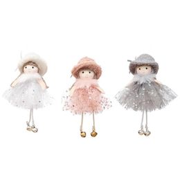 Kerstboom Hanger Opknoping Angel Girl Doll Xmas Ornamenten Vakantie Partij Tuin Decoratie Kinderen Gift XBJK2109