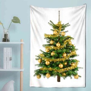 Arbre de Noël Snow Borders Mur Tapis décoration de vacances Gift Art Hanging Interior Bedroom Decor J220804