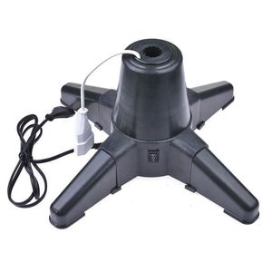 Kerst Tree Stand Electric 360 Degree Roterende basis Kerstboom Roterend Stand Jaar Kerst Tree Decor EU -plug 201027