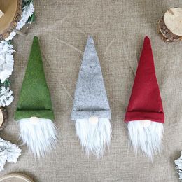 Kerstmis wijnfles Cover Handgemaakte Zweedse Gnomes Wijnfles Toppers voor Xmas Home Party Tafel Decoraties Xmas Gifts SN4694
