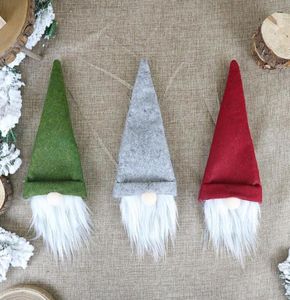 Kerstwijnflesomslag Handgemaakte Zweedse Gnomes Wine Bottle Toppers voor Xmas Home Party Table Decorations Xmas Gifts SN46942795909