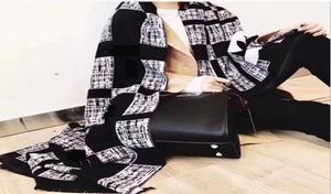 Noël hiver Mode Châles Foulards QR code lettre Saison Écharpe Femmes Marque Châle Femme Long Cou Foulards En option noir 7370852