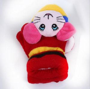 Mitaines d'hiver de noël enfants bébé gants garçons filles mitaines tricotées gants Crochet chaud mitaines dessin animé tête d'animal gants