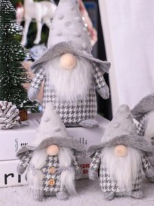 Kerst Houten Pop Navidad Ornament Zweedse Santa Scandinavische Gnomes Desktop Tafel Decoratie Gift Home Decor