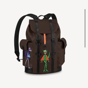 Christopher Mens Designer Backpack Style Wallet Eclipse Inverse de grande capacité Tendasse porte Informatique sacs à main