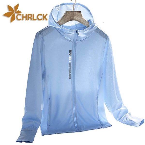 Chrlck mens randonnée veste d'été femme camping trekking pêche des vêtements de protection du soleil