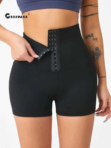 CHRLEISURE – short de Yoga à poitrine pour femmes, taille haute, short de sport pour le ventre, levage des hanches, Fitness, collants abdominaux, bas d'entraînement