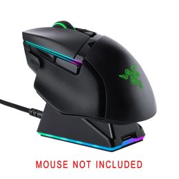 Base de carga Chroma RGB para ratón inalámbrico Razer DeathAdder V2 Pro Naga Viper Ultimate y Basilisk 231228