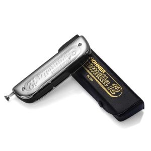 Chromatique 12 trous harmonica 48 tone harp carré bouche organe instrumentos clés c instruments de musique allemand hohner 255 chromatta