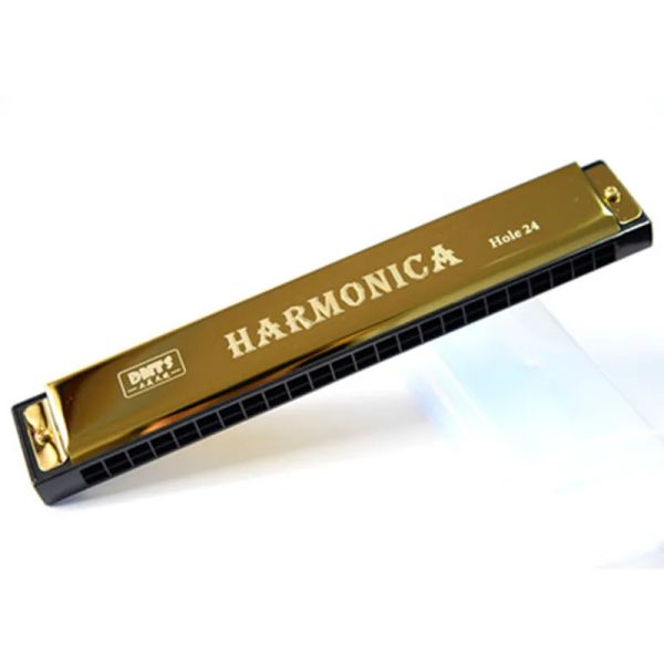 Charmone harmonica bouche c clé 24 trous instruments de musique en bois harmonica orgue bouche
