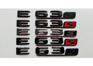 Chrome Black 3D Letters Trunk Badges Emblems Emblem Badge for Mercedes Benz W211 W212 W213 C207 A207 S212 S211 E63S E63 S AMG8837843