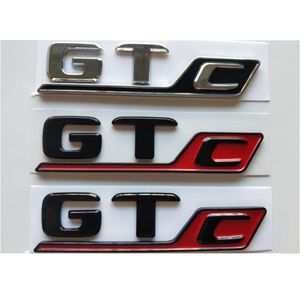 Chrome Black Letters G T C TRUNK EMBLEMS BADGES Sticker Emblem Sticker for Mercedes Benz C190 X290 R190 Coupé Convertible AMG GT GTC GTC9054574