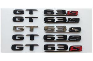 Badges de coffre en lettres noires chromées, emblèmes pour Mercedes X290 coupé AMG GT 63 S GT63S3211321