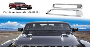 Chrome Car Engine Hood Air AC Outlet Décoration Venture Sticker pour Jeep Wrangler JL 2018 ACCESSOIRES EXTÉRIEURES AUTO7555391